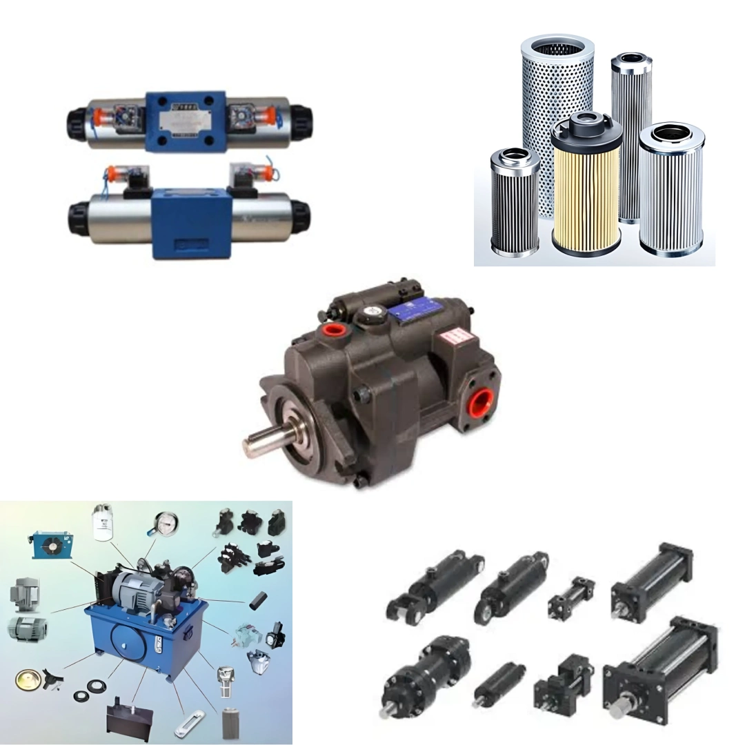 Hydraulic Cylinders Pumps , Valve ,Filter